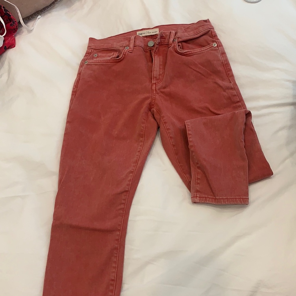 Gap salmon true skinny size 27